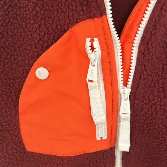 FP MVMNT NWOT's "Hit The Slopes" Vest in Oxblood & Orange ; Incredible Combo! - Picture 3 of 6